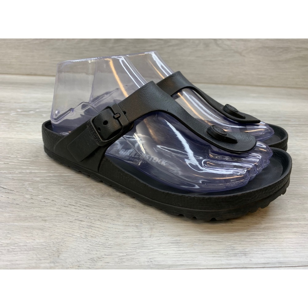 Birkenstock Gizeh EVA Black Sandals Women's 5 Waterproof Thong Slides Shoes